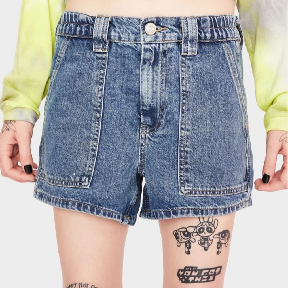 Urban Outfitters BDG Skate Shorts Denim Blue Jean Cargo Style size XS - Picture 6 of 14